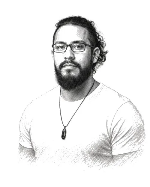 Christian Aliaga — portrait au crayon